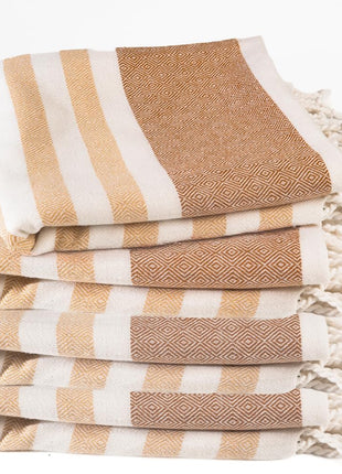 Cotton Turkish Beach Towel Towels Oversized 36"X72" Pool Absorbent Extra Large Quick Dry Sand Travel Towel (Beige, 4 Pack)