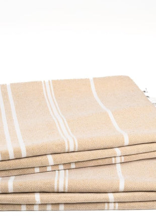 Cotton Turkish Beach Towel Towels Oversized 36"X72" Pool Absorbent Extra Large Quick Dry Sand Travel Towel (Beige, 4 Pack)