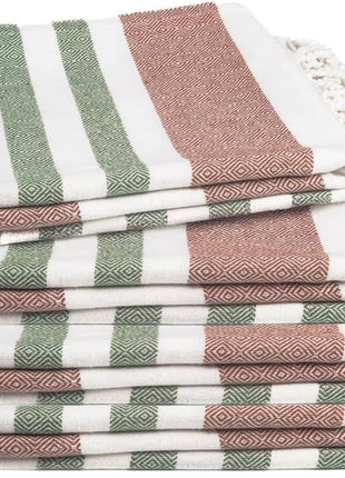 Cotton Turkish Beach Towel Towels Oversized 36"X72" Pool Absorbent Extra Large Quick Dry Sand Travel Towel (Beige, 4 Pack)