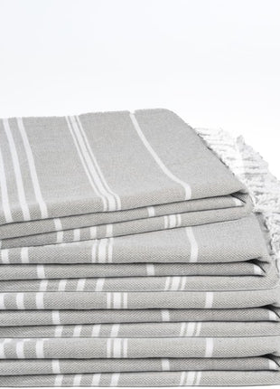 Cotton Turkish Beach Towel Towels Oversized 36"X72" Pool Absorbent Extra Large Quick Dry Sand Travel Towel (Beige, 4 Pack)